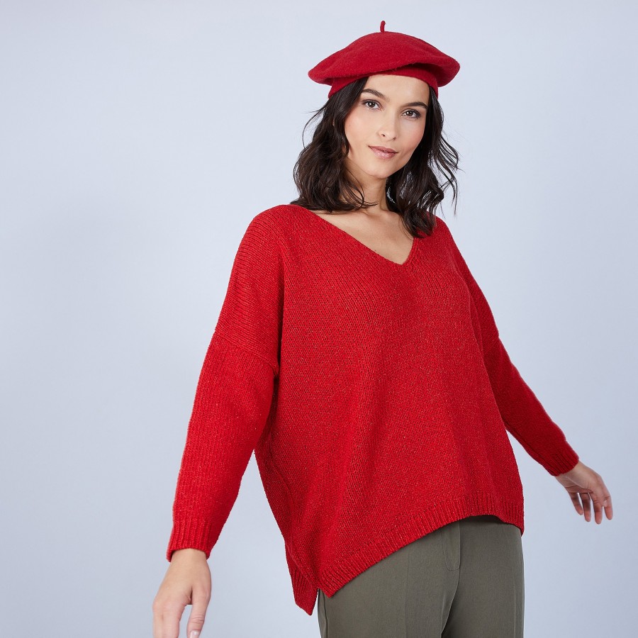Pull marilou rouge femme